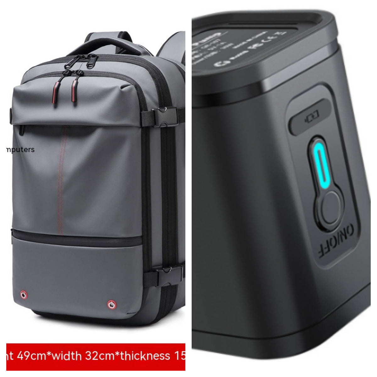 Business Travel Vacuum Compression Backpack